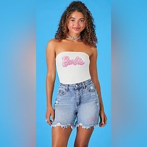 BARBIE DENIM SHORTS NWT SIZE 8/10 - SOLD OUT!